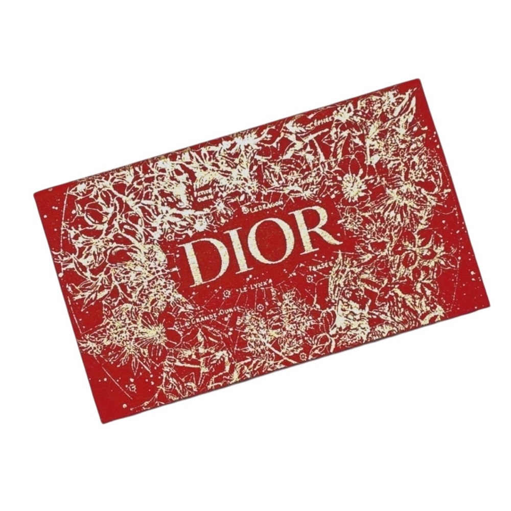 New Dior Red and Gold VIP Hard Jewelry Case w/ Removable Lipstock Tray